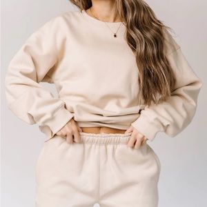 Ampersand Sweat Suit top & bottom